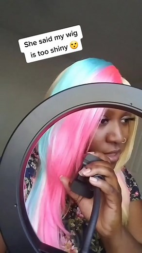 How to Make a Shiny Wig Less Shiny in 20 Seconds