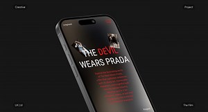 Creative lending page website | "Devil wears Prada" - Artem Papst