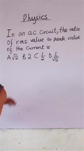 the ratio of the Root means square voltage to the peak voltage #PaidPartnership #LIVEMonetization