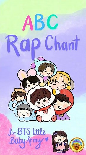 Alphabet RAP in the style of BTS #alphabet #bts #btsarmy #kids #abc #kindergarten
