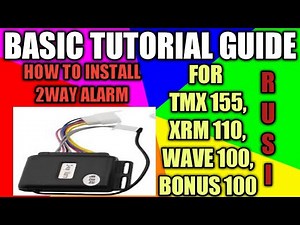 HOW TO INSTALL 2WAY ALARM BASIC GUIDE AND TIP.