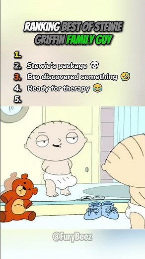 Stewie Griffin’s Funniest & Most Outrageous Moments Ranked 😂🔥 | Family Guy