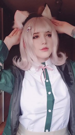 👾 #cosplay #chiakicosplay #chiakinanami #danganronpa #neko