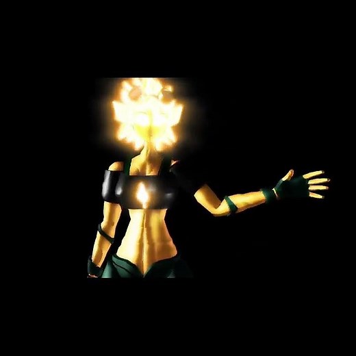 Solar flare and Green shadow dap up // model showcase animation