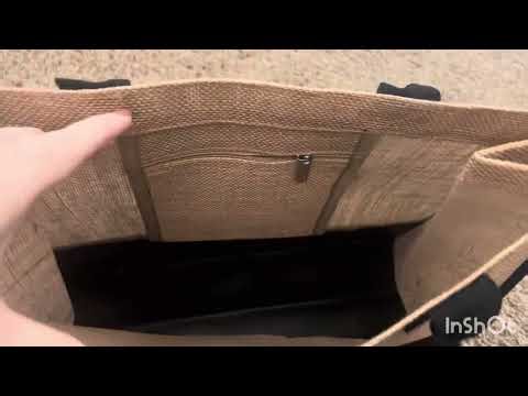 18 Pcs Burlap Tote Bags Bulk Large DIY Jute Tote and Makeup Bag Set Personalized Gift