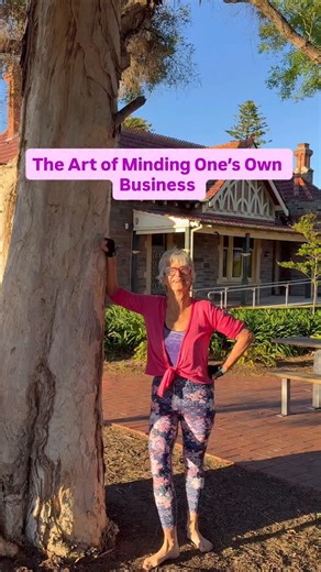 Dr. Kaye Cleave on Instagram: "😎 The art of minding one’s own business sounds cheeky, but it’s actually a deep spiritual practice. 🌺 For many of us (especially women) it’s easy to get tangled in other people’s lives. We care deeply, and sometimes that care spills over into trying to fix, help, or rescue the people we love. I used to do it with my daughter. When she was unhappy, I couldn’t bear it; I remember once rushing around the whole city to find her a particular Cabbage Patc