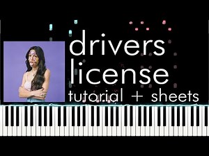 Olivia Rodrigo - drivers license - Piano Tutorial - How to Play