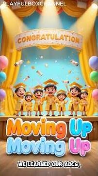 Cheerful Graduation Song & Moving Up Ceremony for Kindergarten & Preschool #graduation #shortsfeed