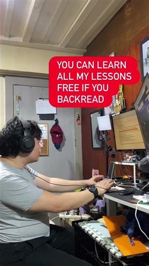 No need to join my sessions Lessons are free when you backread
