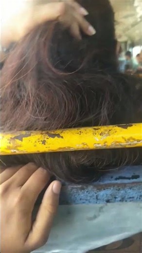 plying with hair in 🚍 bus