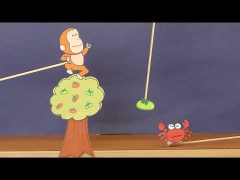 ペープサートむかしばなし🐵さるかに合戦🦀 【紫波町子育て応援センターしわっせ】