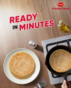 From freezer to frying pan to plate in a flash! ⚡ Enjoy the authentic taste of home without the hassle. 🏠❤️ #InstantGoodness #PRANParatha #FrozenFood | PRAN Foods America