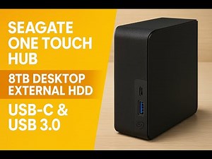 Seagate One Touch Hub 8TB External HDD, USB-C & USB 3.0 Port — Unboxing & Review