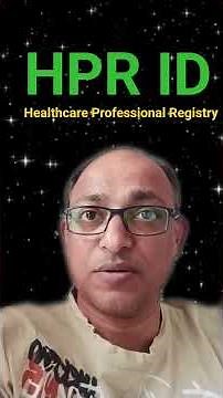HPR ID Healthcare Professional Registry NHA National Health Agency India
