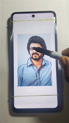 Thalapthy Vijay drawing | surya drawing academy