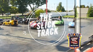 Get Slick! 🔄💨 For those seeking a different kind of racing challenge, the slick track is where you want to be. Slide and drift through the turns on a specially designed track that will test your control and agility. Experience the thrill of high-speed racing as you compete against friends or family members in this action-packed attraction. | Seekonk Grand Prix