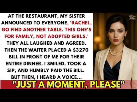 Sister Said 'Go Find Another Table' At Family Dinner Because I Was Adopted & Gave Me The $3,270 Bill