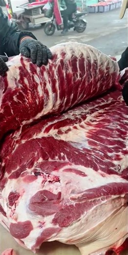 Best Pork Ribs Fillet - Butcher Skill : Big Pork Cutting