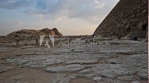 The Giza pyramid complex (Giza necropolis) afternoon shot showing the three main pyramids at Giza, together with subsidiary pyramids and the remains of other structures