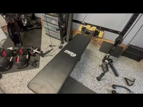 PRx Performance Folding Wall Mounted Flat Weight Bench, Space Saving Workout Bench Review