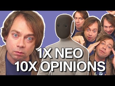 Roboticist explains first-ever home humanoid. Remains calm.