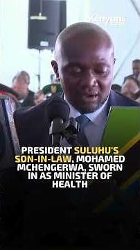President Suluhu's son in law, Mohamed Mchengerwa, sworn in as Minister of Health