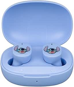 Disney Stitch Wireless Earbuds for Kids, Bluetooth Earbuds with Charging Case