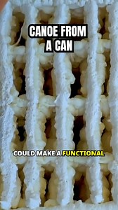 40K views · 267 reactions | Canoe Made From Canned Spray Foam #diyprojects #learnontiktok #trendingvideo | The King of Random | Facebook