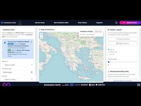 CONOPS on DestinE: End-to-End Workflow for Mosquito Activity and Disease-Risk Predictions
