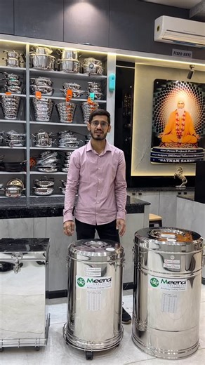 Fab Kitchen Hub on Instagram: "Heavy-duty steel storage containers built for all your bulk storage needs!  Available in 50kg & 100kg capacity, with stand & without stand options, in square & round shapes. Customize as per your requirements! ✨ #steelcontainers #bulkstorage #kitchenstorage #customizedcontainers #storagesolutions #kitchenessentials #organizedhome #heavycapacity #storageideas #fabkitchenhub #kitchenhubvadodara"