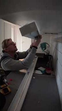 Kitchen cabinet light replacement #electricianlife #tradesman #electrician