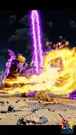 LEGO Naruto Kurama Mode vs Sasuke Susanoo | Cinematic Fight