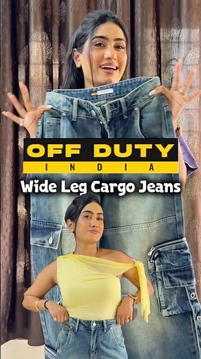 Off Duty Stale Blue Baggy Wide Leg Jeans 👖 | Try-On Haul + Honest Review #denim