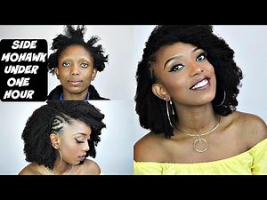 HOW TO SIDE MOHAWK TUTORIAL UNDER ONE HOUR | MY FIRST WIG