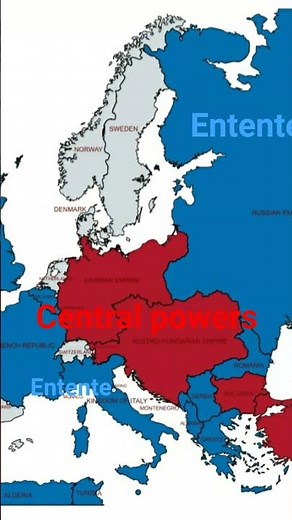 ww1 entente and central powers