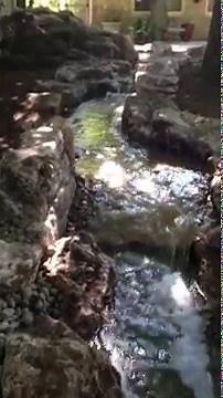 Pond-less waterfall for a model train set by Genoscape Inc