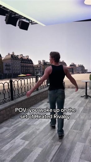 Just a regular day on set of #HeatedRivalry | heated rivalry