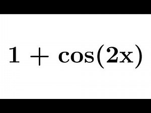 1 + cos2x | 1 + cos(2x) | Identity for 1 + cos2x | Proof of 1 + cos2x formula | Value of 1 + cos2x