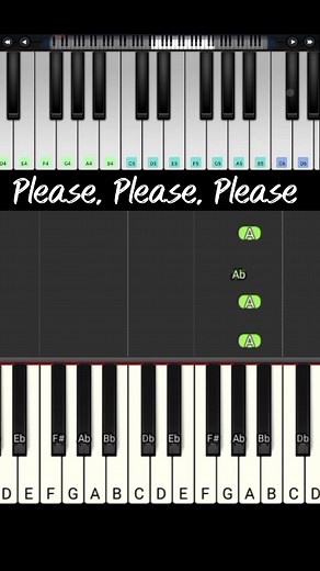 Learn to Play Please, Please, Please on Piano