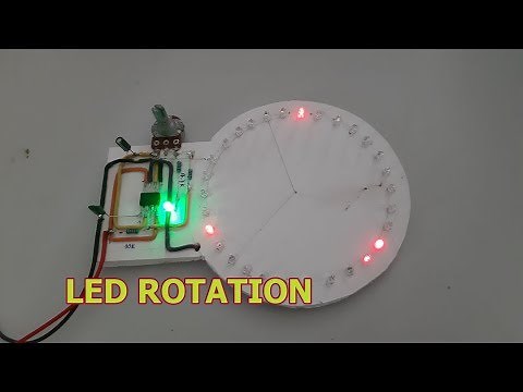 How to Make LED Rotation Using NE555 IC & CD4017 IC