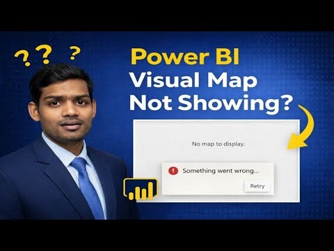 Power BI Visual Map Problem Solved | Map Not Showing Solution in Hindi | Avinash Walton