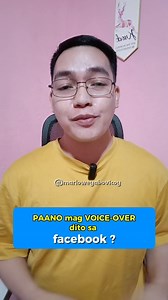 15K reactions · 1.9K shares | Paano mag add ng VOICE-OVER sa Facebook reels gamit lang ang Facebook app? #reelstutorial #facebooktutorial #tips #tutorial #reelsvideoシ #contentcreator #fbreelsvideo #reelsfypシ #facebookreels #contentmonetizationbeta | Marlowe Yabo Vicoy | Facebook