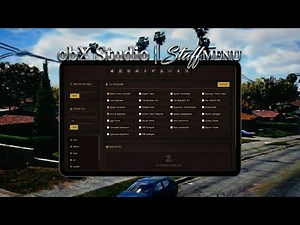 StaffMENU | obXStudio | QBCore