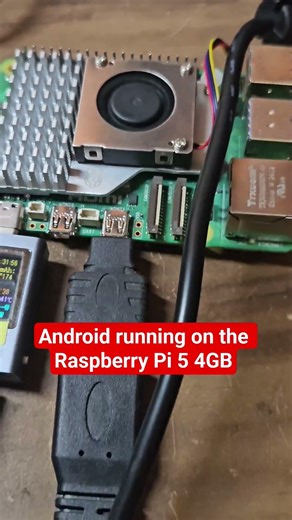 Android running on the Raspberry Pi 5 #android #raspberrypi #electronics #diy