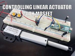 CONTROLLING A LINEAR ACTUATOR WITH A MOSFET AND BUTTON