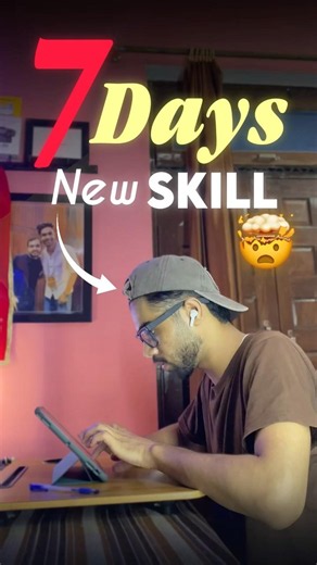 Can I Learn a NEW SKILL in 7 Days?🤯🔥#skills #college