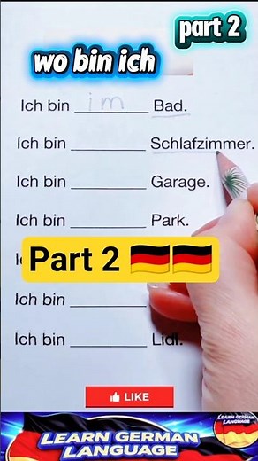 ( part 2 ) wo bin ich 🇩🇪 | learn German language| #learngerman #shortfeed