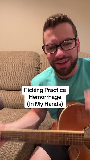 Practice Acoustic Guitar with Hemorrhage by Fuel