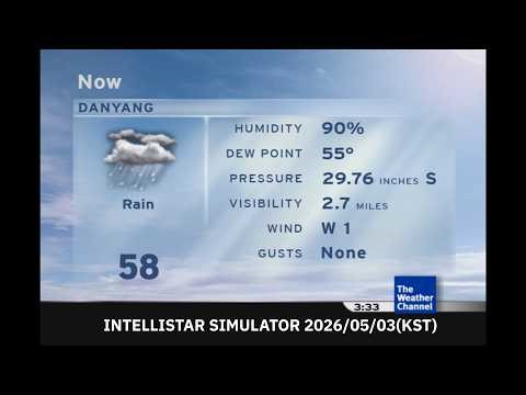 TWC INTELLISTAR SIMULATOR: 2026/05/03 03:33(KST), Danyang, South korea