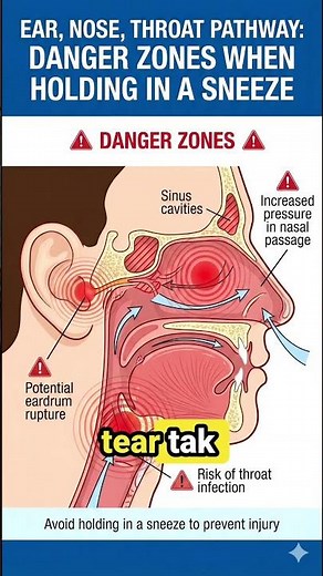 Can You Really EXPLODE by Holding a Sneeze? 🤧💥 | Crazy Body Myth Busted! #didyouknow #mythvsfact